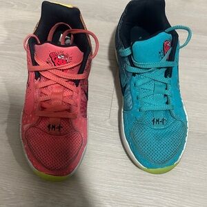 Nike Kids Two-Tone Sneakers - Coral Pink & Teal